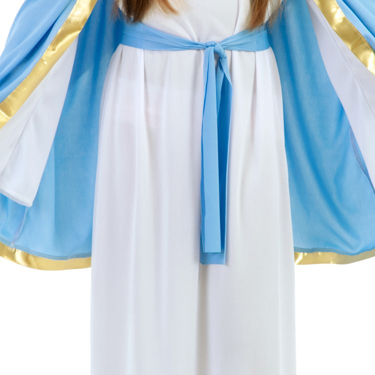 Krippenspiel Kostüm Maria für Kinder 7-12 Jahre Orient weiß blau Weihnachten Fasching Karneval Mottoparty 1001 Nacht 