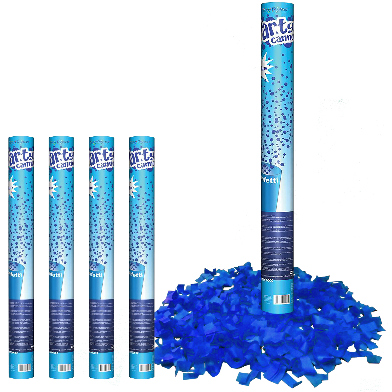 4 Confetti Shooter Konfetti Kanone 60 cm lang Party Popper Geburtstag