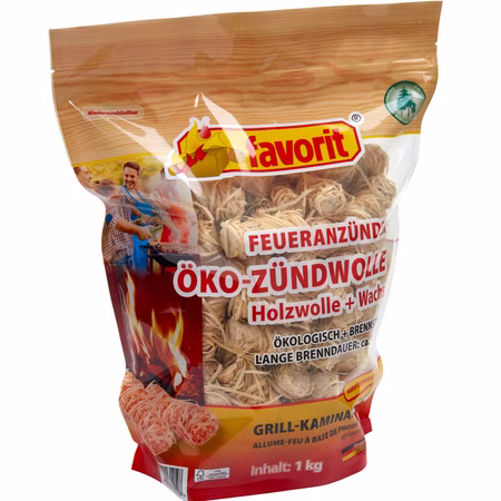 Öko-Zündwolle im 1kg Beutel von Favorit Anzündhilfe, Grillanzünder Öko-Zündwolle im 1kg Beutel von Favorit Anzündhilfe, Grillanzünder