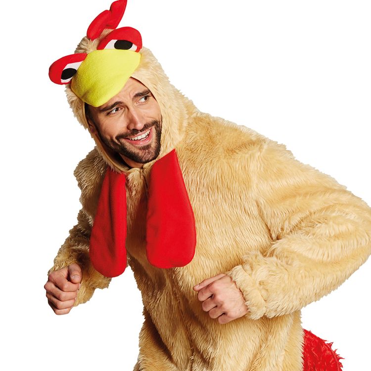 Hahn Kostüm Chris Chicken für Herren Hahn Kostüm Chris Chicken für Herren Gr. S-XXL braun Tier Tierkostüm Fasching Karneval Mottoparty Spaßkostüm Gruppenkostüm Paarkostüm