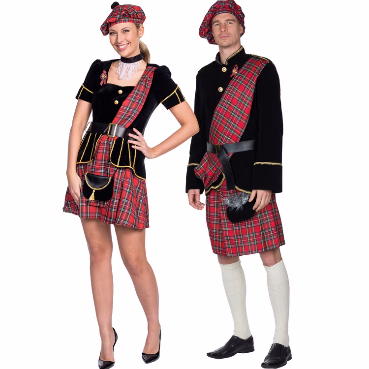 Schotten Kostüm Jamie Irvin für Herren Gr. 48-60 Kilt rot kariert Fasching Karneval Mottoparty andere Länder Schottland Paarkostüm Schotten Kostüm Jamie Irvin für Herren Gr. 48-60 Kilt rot kariert Fasching Karneval Mottoparty andere Länder Schottland Paarkostüm
