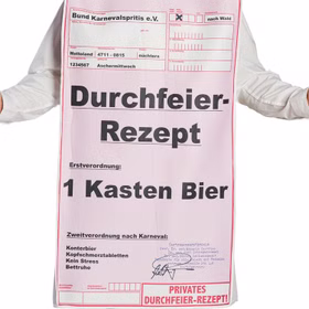 Rezept Kostüm Spaß-Outfit Durchfeier Rezept für Herren Gr. M/L Fasching Karneval Mottoparty Spaß-Kostüm Bierkostüm lustig witzig Rezept Kostüm Spaß-Outfit Durchfeier Rezept für Herren Gr. M/L Fasching Karneval Mottoparty Spaß-Kostüm Bierkostüm lustig witzig