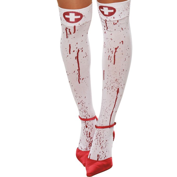 Krankenschwester Kostüm Halloween Bloody Nurse für Damen Gr. 34-42 Kleid Fasching Karneval Mottoparty Paarkostüm