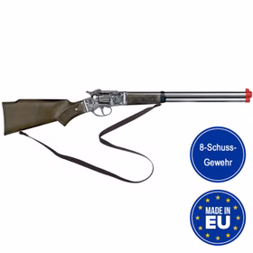 Cowboy Gewehr 62 cm lang Silberbüchse 8 Schuss Western-Gewehr Kostüm-Zubehör Kostüm-Zubehör Kinder-Spielzeug Cowboy-Gewehr für Kinder Western Wilder Westen Accessoire Cowboy Gewehr 62 cm lang Silberbüchse 8 Schuss Western-Gewehr Kostüm-Zubehör Kostüm-Zubehör Kinder-Spielzeug Cowboy-Gewehr für Kinder Western Wilder Westen Accessoire