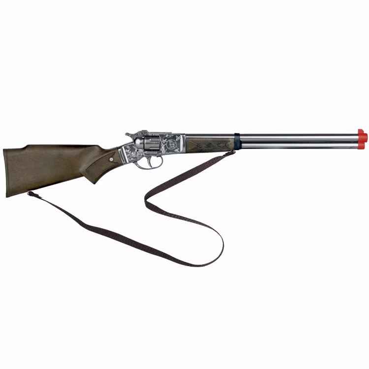 Cowboy Gewehr 62 cm lang Silberbüchse 8 Schuss Western-Gewehr Kostüm-Zubehör Kostüm-Zubehör Kinder-Spielzeug Cowboy-Gewehr für Kinder Western Wilder Westen Accessoire Cowboy Gewehr 62 cm lang Silberbüchse 8 Schuss Western-Gewehr Kostüm-Zubehör Kostüm-Zubehör Kinder-Spielzeug Cowboy-Gewehr für Kinder Western Wilder Westen Accessoire