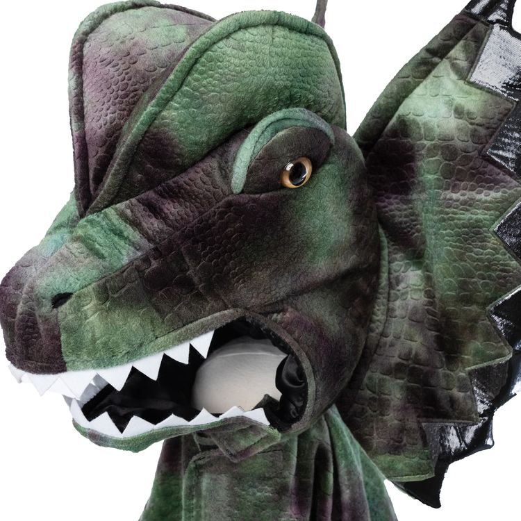 Dinosaurier Kostüm Dilophosaurus Echse für Kinder Dinosaurier Kostüm Dilophosaurus Echse für Kinder 4-8 Jahre grün Tier Fasching Karneval Mottoparty Kinderfasching Dino Saurier Dino-Kostüm Urzeit