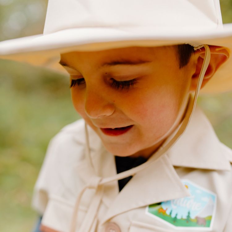 Naturforscher Kostüm Ranger Finn mit Zubehör für Kinder Naturforscher Kostüm Ranger Finn mit Zubehör für Kinder 5-6 Jahre Beruf Paläontologe Forscher Fasching Karneval Mottoparty Kinderfasching Rollenspiel Kostüm-Zubehör Spielzeug Insekten-Beobachtungsglas