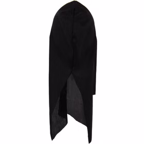 RÃ¼ckansicht der schwarzen Stoffkapuze der Ghost Faceâ„¢ Maske. Die Kapuze fÃ¤llt lang herab und bedeckt den Hinterkopf vollstÃ¤ndig.