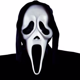 Scream Maske mit schwarzer Kapuze Geist Halloween-Maske für Erwachsene Kostüm-Zubehör Fasching Karneval Mottoparty Horror Grusel Scream Maske mit schwarzer Kapuze Geist Halloween-Maske für Erwachsene Kostüm-Zubehör Fasching Karneval Mottoparty Horror Grusel