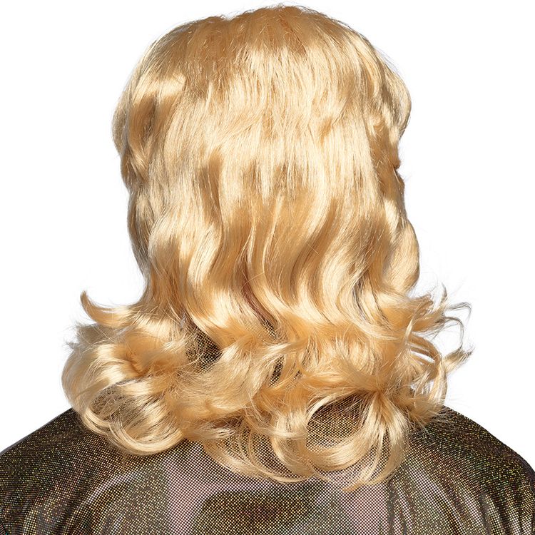 Vokuhila Perücke mit Bart blond 80er Jahre Barry für Herren Vokuhila Perücke mit Bart blond 80er Jahre Barry für Herren Kostüm-Zubehör Retro 70er Jahre Fasching Karneval Mottoparty