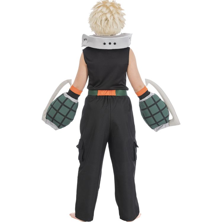 My Hero Academia Kostüm Katsuki Bakugo für Kinder Gr. 128-152 schwarz Manga Anime Filmheld Serienheld Comic Fasching Karneval Mottoparty Gruppenkostüm Kinderfasching Cosplay