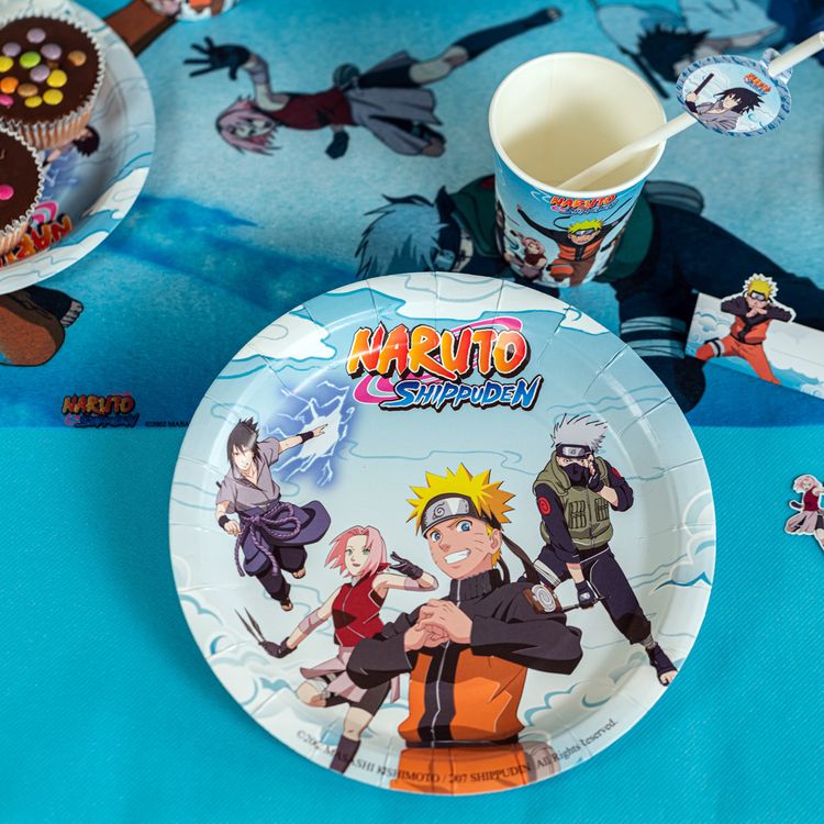 XXL Naruto Shippuden Party-Set Kindergeburtstag 73-tlg. Party-Deko XXL Naruto Shippuden Party-Set Kindergeburtstag 73-tlg. Party-Deko Tischdeko Deko Dekoration Kindergeburtstag Geburtstag Manga Anime Comic Filmheld Party-Geschirr