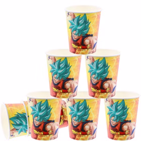 XXL Dragon Ball Party-Set Kindergeburtstag 73-tlg. Party-Deko Tischdeko Deko Dekoration Kindergeburtstag Geburtstag Manga Anime Comic Filmheld Party-Geschirr
