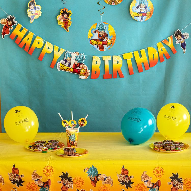 XXL Dragon Ball Party-Set Kindergeburtstag 73-tlg. Party-Deko XXL Dragon Ball Party-Set Kindergeburtstag 73-tlg. Party-Deko Tischdeko Deko Dekoration Kindergeburtstag Geburtstag Manga Anime Comic Filmheld Party-Geschirr