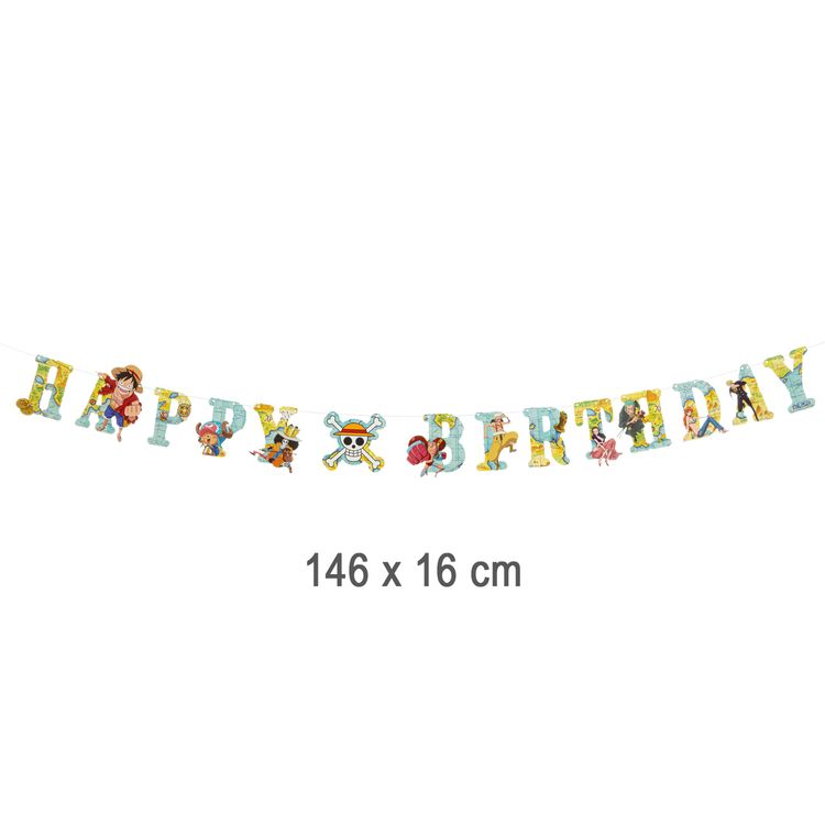 One Piece Party-Set Kindergeburtstag 38-tlg. Party-Deko Tischdeko Deko Dekoration Kindergeburtstag Geburtstag Manga Anime Comic Filmheld Party-Geschirr Pirat Piraten