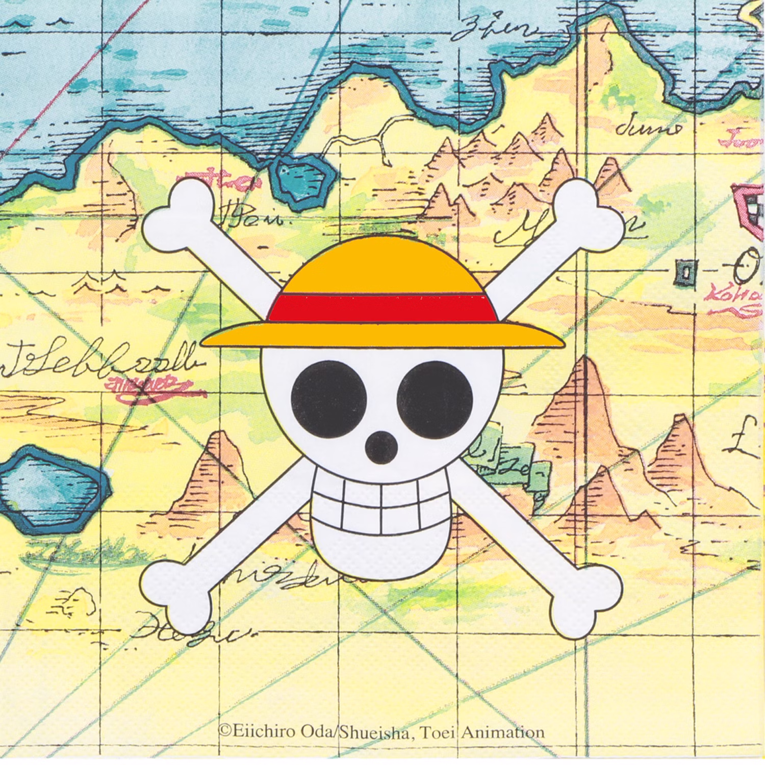 XXL One Piece Party-Set Kindergeburtstag 65-tlg. Party-Deko Tischdeko Deko Dekoration Kindergeburtstag Geburtstag Manga Anime Comic Filmheld Party-Geschirr One Piece Serviette.