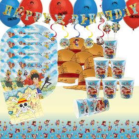 One Piece Party-Set für Kinder und Erwachsene.