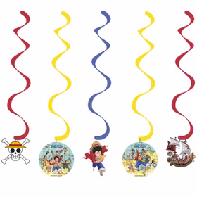 XXL One Piece Party-Set Kindergeburtstag 65-tlg. Party-Deko Tischdeko Deko Dekoration Kindergeburtstag Geburtstag Manga Anime Comic Filmheld Party-Geschirr One Piece Deckenhänger.