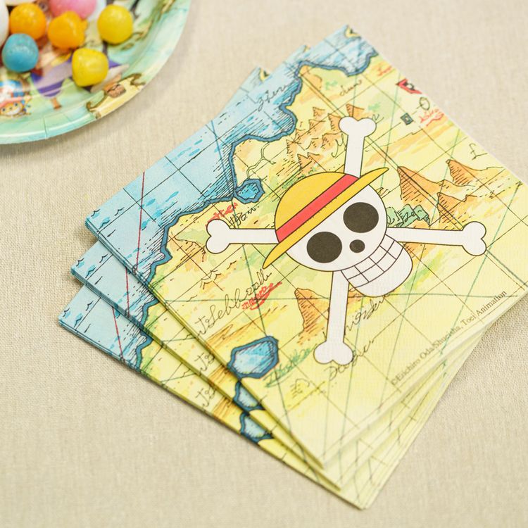 XXL One Piece Party-Set Kindergeburtstag 73-tlg. Party-Deko Tischdeko Deko Dekoration Kindergeburtstag Geburtstag Manga Anime Comic Filmheld Party-Geschirr