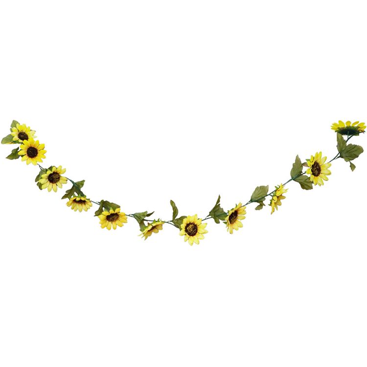 Sonnenblumen Girlande 220 cm lang Kunstblume Deko Geburtstag Hochzeit DIY Basteln Sonnenblumen Girlande 220 cm lang Kunstblume Deko Geburtstag Hochzeit DIY Basteln Tischdeko Wanddeko DIY Dekoration Zuhause Blumenranke