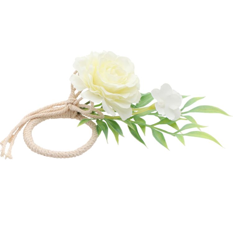 Blumen Serviettenring weiße Rose Ø 5 cm Tisch-Deko Hochzeit Blumen-Deko Blumen Serviettenring weiße Rose Ø 5 cm Tisch-Deko Hochzeit Blumen-Deko Geburtstag Sommerfest Dekoration Servietten gedeckter Tisch