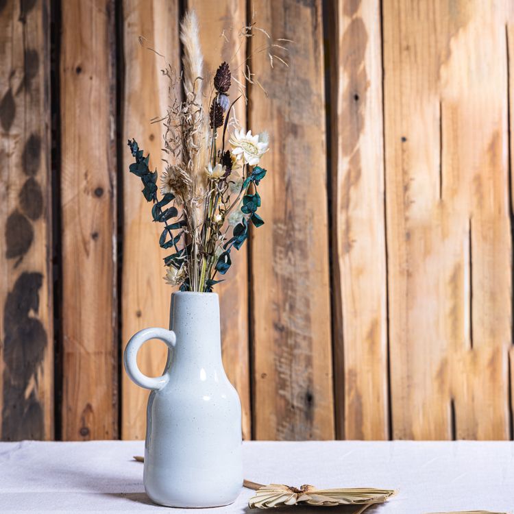 Trockenblumen gemischt Gerbst-Strauß 34 cm lang Tisch-Deko Hochzeit Geburtstag Herbst-Deko DIY Basteln Dekoration