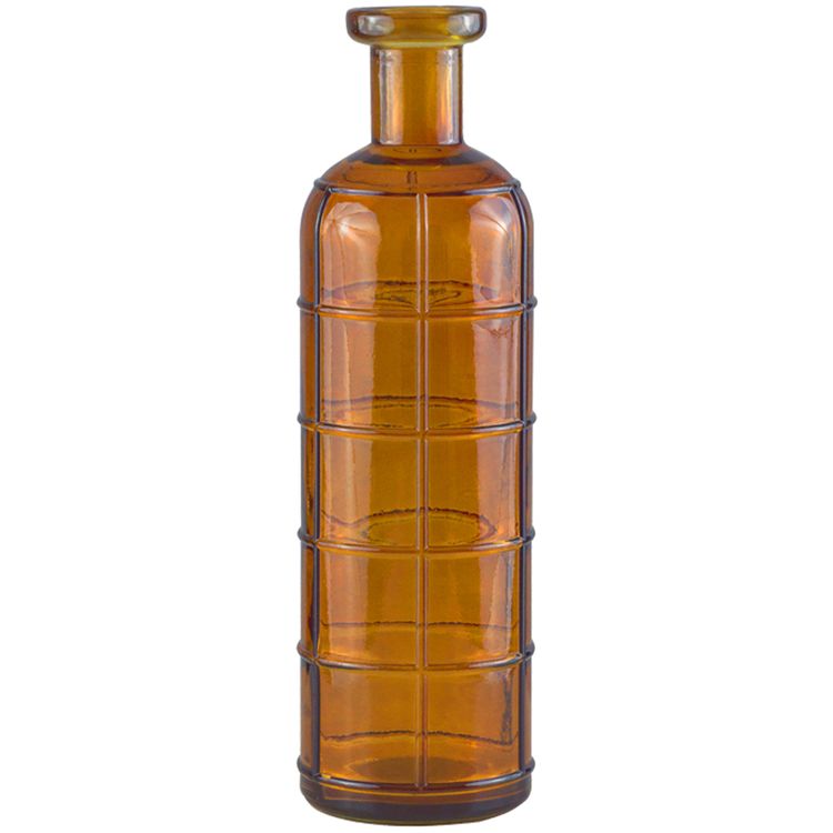 Vase Grafika Ozeangrün Bernsteingelb 1,7 Liter 10 x 33 cm Blumenvase Deko-Vase Tisch-Deko Hochzeit Geburtstag Vintage Wohn-Deko Dekoration Wohn-Accessoires 