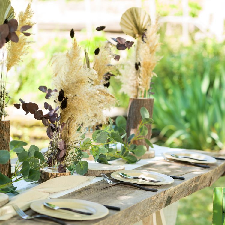 Getrocknetes Pampasgras 6 Stück 65-75 cm lang Trockenblumen Deko Getrocknetes Pampasgras Rot Gelb 6 Stück 65-75 cm lang Trockenblumen Deko Tisch-Deko Hochzeit Geburtstag Garten-Party Sommerfest Wohn-Accessoire Wohn-Deko Vasen-Deko Dekoideen