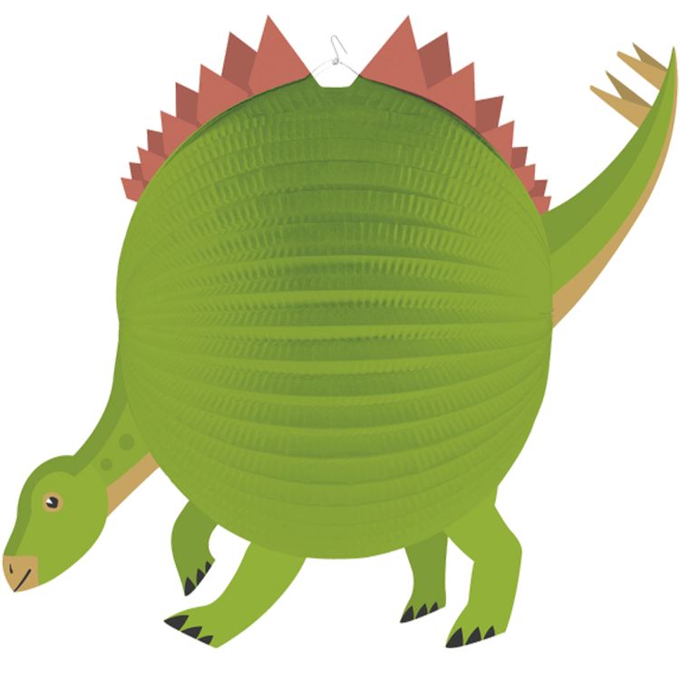 Dino Lampion Stegosaurus 25 cm inkl. Laternenstab aus Holz mit LED-Licht Dino Lampion Stegosaurus 25 cm inkl. Laternenstab aus Holz mit LED-Licht Lampionumzug St. Martin Laternenumzug Kindergeburtstag Kinderfasching Halloween