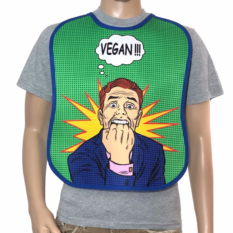 Erwachsenen Latz Vegan Partygag Geburtstag Geschenk JGA Herren witzige Geschenkidee Vatertag Erwachsenen Latz Vegan Partygag Geburtstag Geschenk JGA Herren witzige Geschenkidee Vatertag
