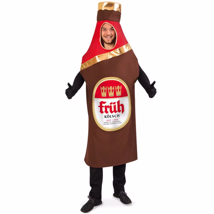 Bier Kostüm Früh Kölsch Bierflasche Hofbräu für Erwachsene Bierkostüm Kölscher Bier JGA Fasching Karneval Mottoparty Geburtstag Paar- und Gruppenkostüm Bier Kostüm Früh Kölsch Bierflasche Hofbräu für Erwachsene Bierkostüm Kölscher Bier JGA Fasching Karneval Mottoparty Geburtstag Paar- und Gruppenkostüm
