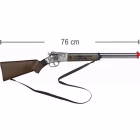 Cowboy Gewehr 76 cm lang Silberbüchse inkl. 144 Schuss-Munition Kostüm-Zubehör Kinder-Spielzeug Cowboy Wilder Westen Western Fasching Karneval Mottoparty Kinderfasching Cowboy Gewehr 76 cm lang Silberbüchse inkl. 144 Schuss-Munition Kostüm-Zubehör Kinder-Spielzeug Cowboy Wilder Westen Western Fasching Karneval Mottoparty Kinderfasching