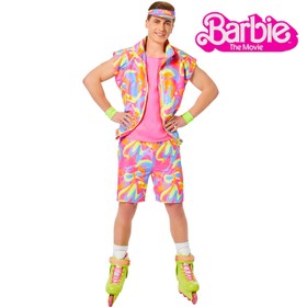 Ken Kostüm aus Barbie der Film Inliner-Ken für Herren Gr. M-XL rosa Barbie der Film Filmheld Fasching Karneval Mottoparty Paar- und Gruppenkostüm