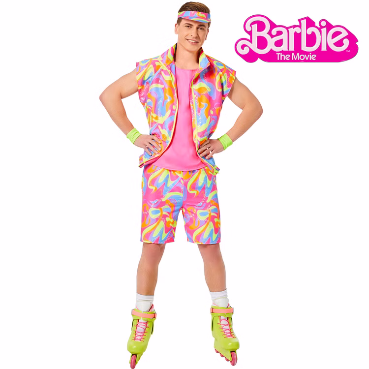Ken Kostüm aus Barbie der Film Inliner-Ken für Herren Gr. M-XL rosa Barbie der Film Filmheld Fasching Karneval Mottoparty Paar- und Gruppenkostüm Ken Kostüm aus Barbie der Film Inliner-Ken für Herren Gr. M-XL rosa Barbie der Film Filmheld Fasching Karneval Mottoparty Paar- und Gruppenkostüm