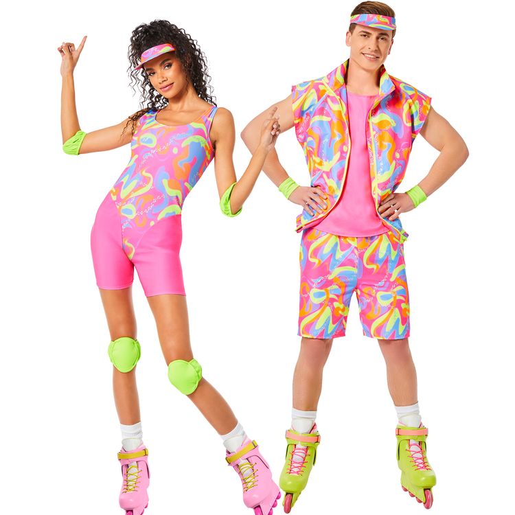 Ken Kostüm aus Barbie der Film Inliner-Ken für Herren Ken Kostüm aus Barbie der Film Inliner-Ken für Herren Gr. M-XL rosa Barbie der Film Filmheld Fasching Karneval Mottoparty Paar- und Gruppenkostüm