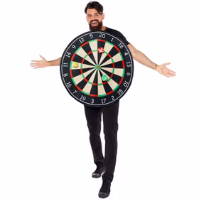 Darts Kostüm Dartscheibe Dart-Board mit drei Bällen für Erwachsene Einheitsgröße Unisex Damen Herren Fasching Karneval Mottoparty Darts-WM Paar- und Gruppenkostüm JGA Darts Kostüm Dartscheibe Dart-Board mit drei Bällen für Erwachsene Einheitsgröße Unisex Damen Herren Fasching Karneval Mottoparty Darts-WM Paar- und Gruppenkostüm JGA