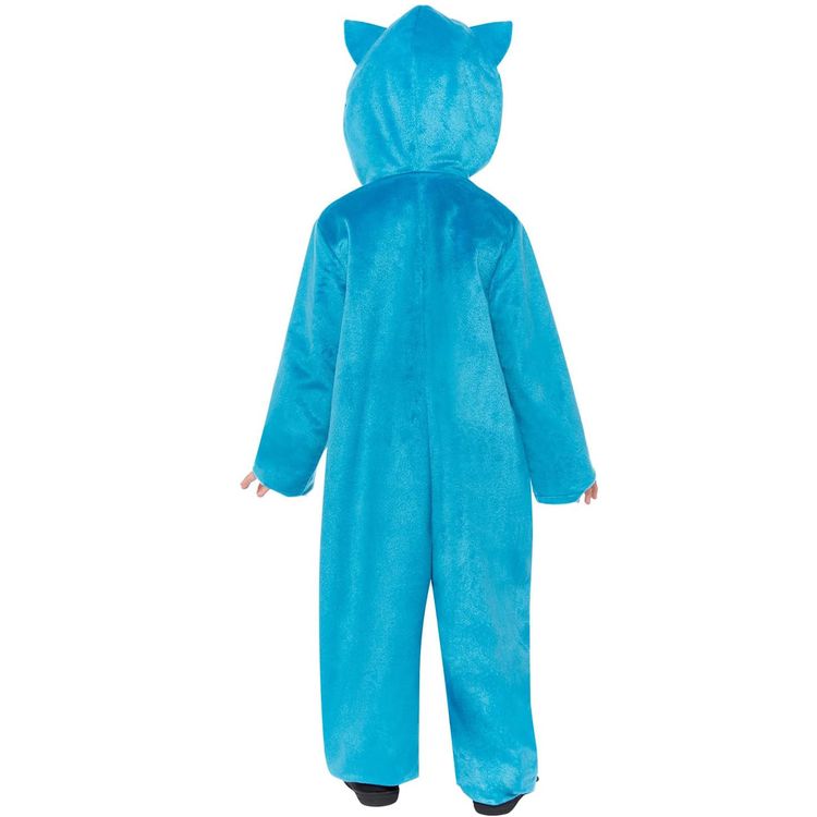 Pokemon Kostüm Relaxo für Kinder 3-10 Jahre blau Filmheld Tier Fasching Karneval Mottoparty Lizenzkostüm Manga Comic Serie Kinderfasching