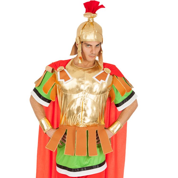 Centurio Kostüm Zenturio Claudius Bockschuss aus Asterix & Obelix für Herren Gr. M-XL mehrfarbig Original Lizenz Fasching Karneval Mottoparty Antike Comic Paar- und Gruppenkostüm 