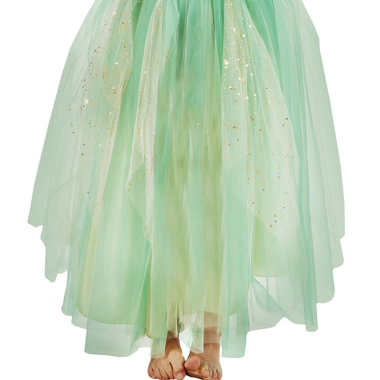 Fee Kostüm Elvina Kleid mit Flügel für Kinder Gr. 104-152 pastellgrün Elfe Märchen Fasching Karneval Mottoparty Kinderfasching Kindergeburtstag Sommerkleid