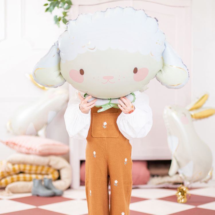 Schaf Folienballon Osterlamm 67 x 40 cm Party-Deko Ostern Dekoration Ballon Luftballon Geburtstag