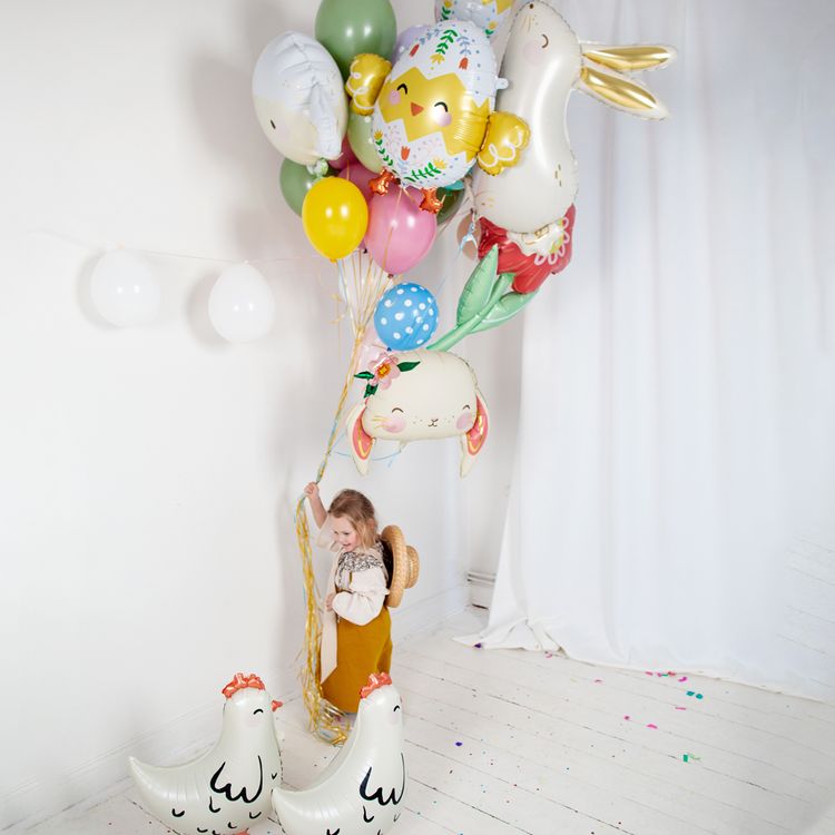 Schaf Folienballon Osterlamm 67 x 40 cm Party-Deko Ostern Dekoration Ballon Luftballon Geburtstag