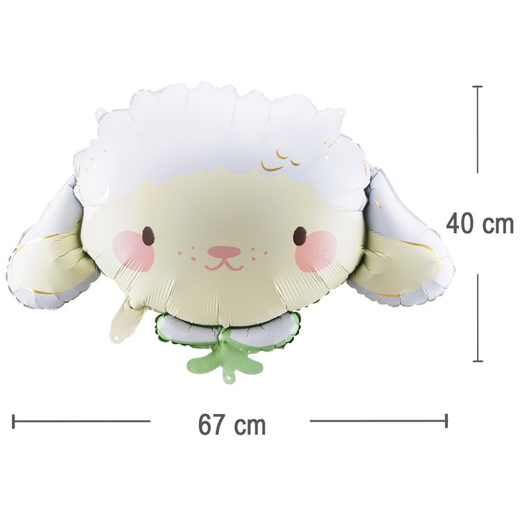 Schaf Folienballon Osterlamm 67 x 40 cm Party-Deko Ostern Dekoration Ballon Luftballon Geburtstag