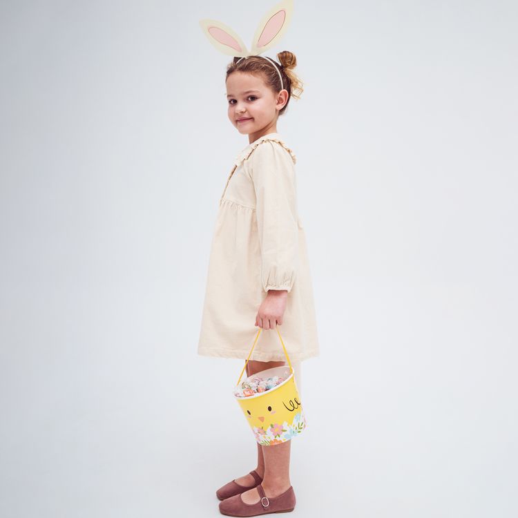 Ostereier suchen Süßigkeiten-Eimer 2 Stück Osterkorb 14 cm hoch für Kinder