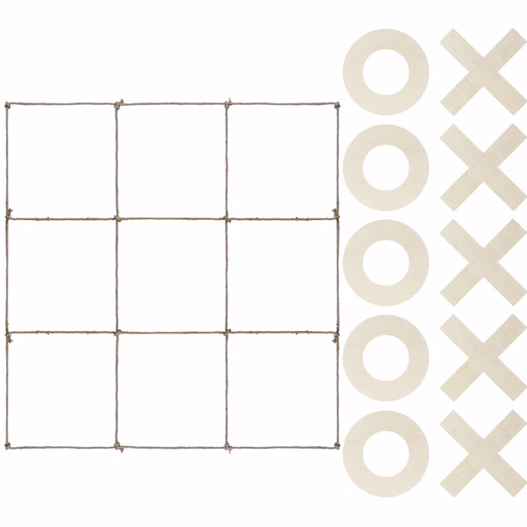 XXL Tic Tac Toe Spiel 120 x 112 cm aus Holz für Picknick für Hochzeit Geburtstag Party-Spiele für Drinnen und Draußen Kinder & Erwachsene XXL Tic Tac Toe Spiel 120 x 112 cm aus Holz für Picknick für Hochzeit Geburtstag Party-Spiele für Drinnen und Draußen Kinder & Erwachsene