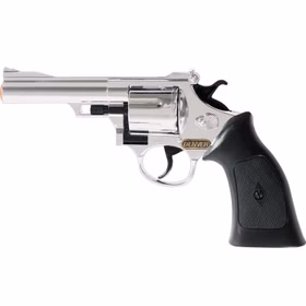 Pistole Denver Chrom 22 cm 12-Schuss Revolver Western-Colt für Kinder und Erwachsene Kostüm-Zubehör Spielzeug-Waffe Accessoire Pistole Denver Chrom 22 cm 12-Schuss Revolver Western-Colt für Kinder und Erwachsene Kostüm-Zubehör Spielzeug-Waffe Accessoire