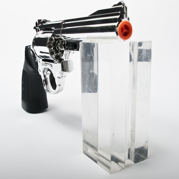 Pistole Denver Chrom 22 cm 12-Schuss Revolver Western-Colt Pistole Denver Chrom 22 cm 12-Schuss Revolver Western-Colt für Kinder und Erwachsene Kostüm-Zubehör Spielzeug-Waffe Accessoire