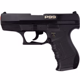 Polizei Pistole schwarz P99 Special Agent 18 cm 25-Schuss Spielzeug-Pistole Spielzeug-Waffe Accessoire für Kinder und Erwachsene Polizei Pistole schwarz P99 Special Agent 18 cm 25-Schuss Spielzeug-Pistole Spielzeug-Waffe Accessoire für Kinder und Erwachsene