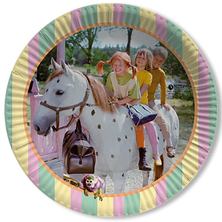 Pippi Langstrumpf XXL Party-Set 78-tlg. Tisch-Deko Pippi Langstrumpf XXL Party-Set 78-tlg. Tisch-Deko Party-Zubehör Party-Geschirr Kindergeburtstag Mottoparty