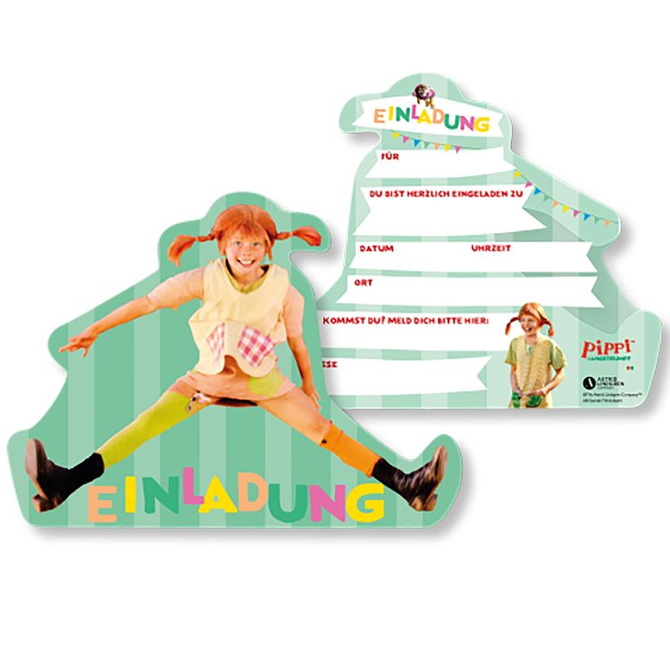 Pippi Langstrumpf XXL Party-Set 78-tlg. Tisch-Deko Pippi Langstrumpf XXL Party-Set 78-tlg. Tisch-Deko Party-Zubehör Party-Geschirr Kindergeburtstag Mottoparty