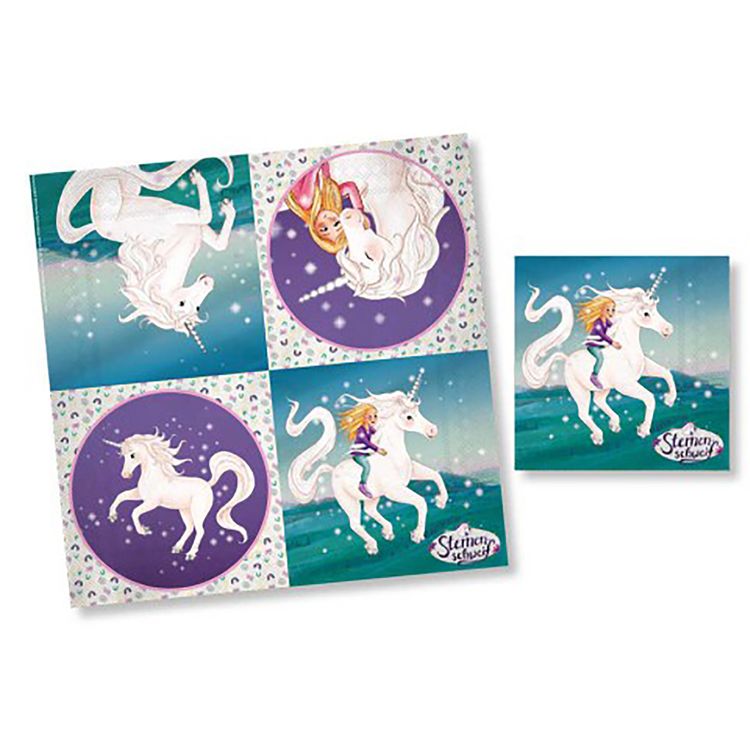 Sternenschweif Party-Set Einhorn 45-tlg. Tisch-Deko Sternenschweif Party-Set Einhorn 45-tlg. Tisch-Deko Party-Zubehör Einhorn Märchen Kindergeburtstag Geschirr-Dekoration